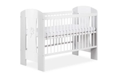 Baby cot Little Sky By Klupś NATI White Baby cot Little Sky By Klupś NATI White
