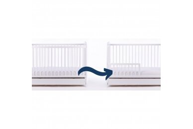 Baby cot Drewex PETIT FOX  DELUX with driwer and removable side 4