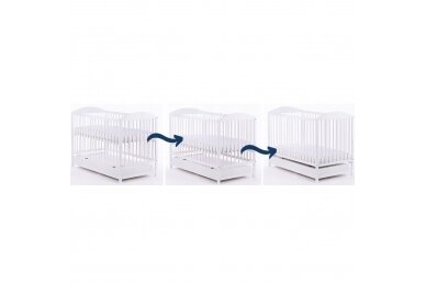 Baby cot Drewex PETIT FOX  DELUX with driwer and removable side 3