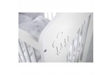 Baby cot Klupś NEL CLOUD White 3 Baby cot Klupś NEL CLOUD White 3