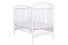 Baby cot Drewex  ADEL White with drop side