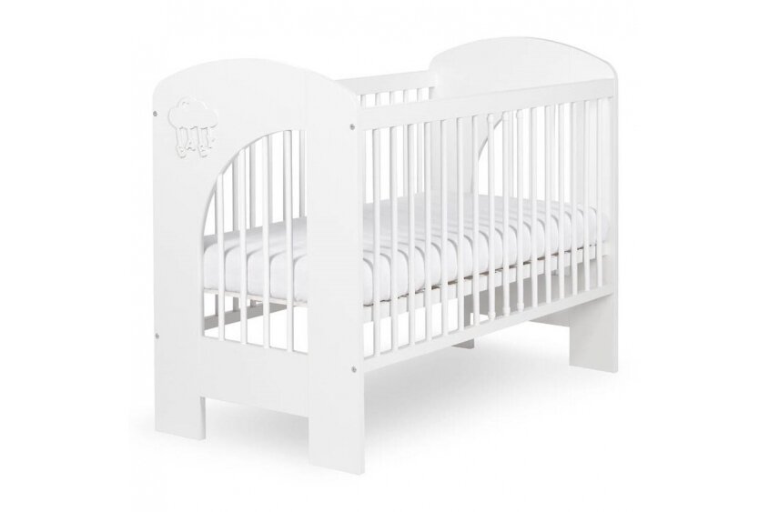 Baby cot Klupś NEL CLOUD White Baby cot Klupś NEL CLOUD White