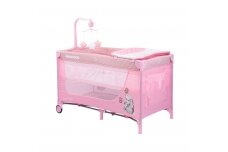 Duo Level Travel Cot & Toys DAY&NIGHT-2, Pink