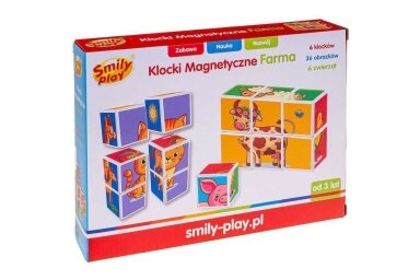 Magnetic blocks Smily Play FARM