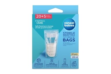 Canpol babies Breast Milk Storage Bags 25 pcs 150ml Canpol babies Breast Milk Storage Bags 25 pcs 150ml