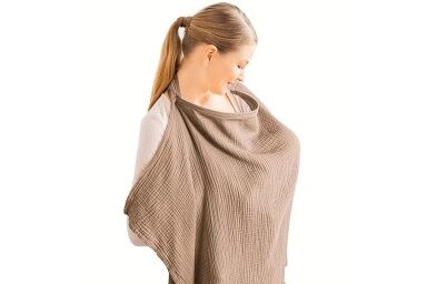 Nursing Cover Cotton Beige Nursing Cover Cotton Beige