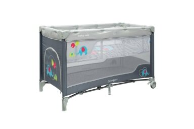 Baby Travel Cot BabyMix-2 Grey Baby Travel Cot BabyMix-2 Grey