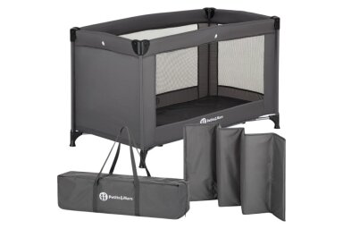 Baby Travel Cot Petite&Mars KOOT LITE Dark Grey Baby Travel Cot Petite&Mars KOOT LITE Dark Grey