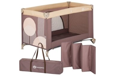Baby Travel Cot Petite&Mars NYJA Elegant Dreamlines Mocha Baby Travel Cot Petite&Mars NYJA Elegant Dreamlines Mocha