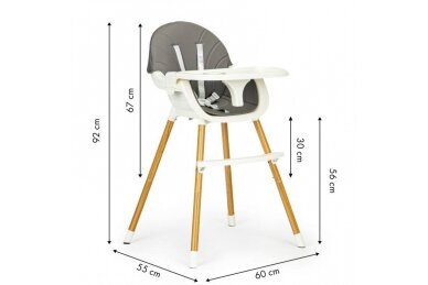 High chair Ecotoys HA-004 Grey 7 High chair Ecotoys HA-004 Grey 7