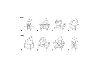 Baby Travel Cot Petite&Mars KOOT LITE Dark Grey 4 Baby Travel Cot Petite&Mars KOOT LITE Dark Grey 4