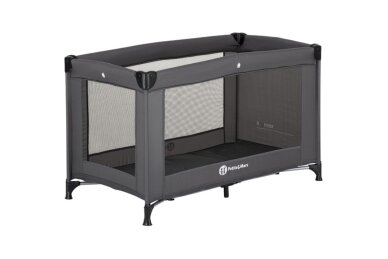 Baby Travel Cot Petite&Mars KOOT LITE Dark Grey 1 Baby Travel Cot Petite&Mars KOOT LITE Dark Grey 1