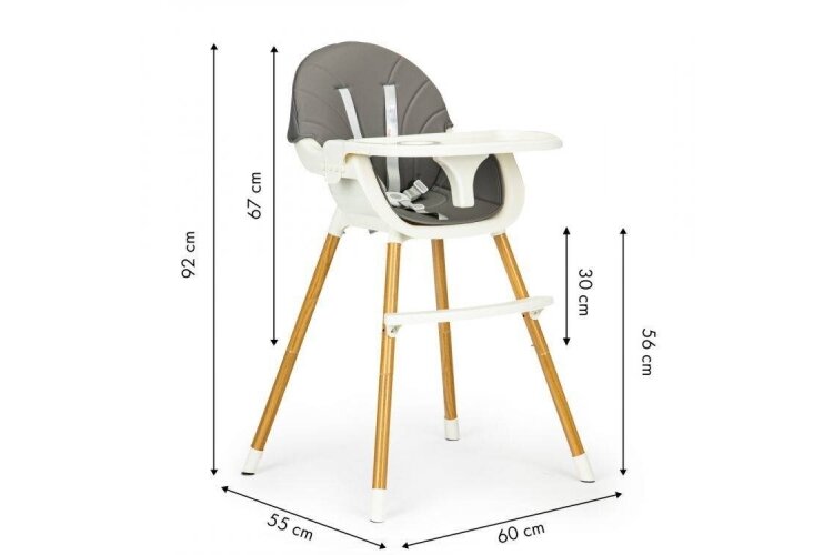 High chair Ecotoys HA-004 Grey 7 High chair Ecotoys HA-004 Grey 7