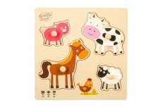 Wooden educational puzzle Pmily Play ANIMALS