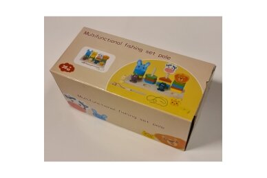 Wooden 3-in-1 Educational Toy – Shape Sorter, Fishing & Lacing 4