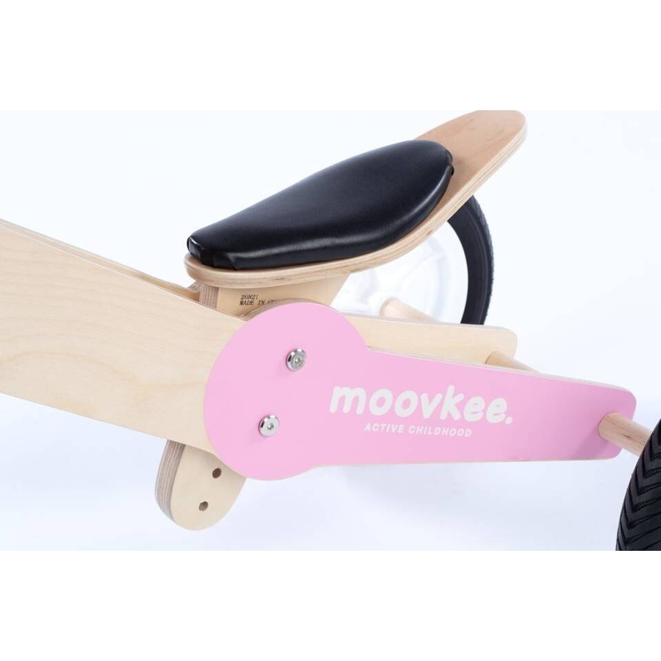 Балансовый велосипед 2in1  MOOVKEE JANE  Natural Wood/Sweet Pink 10