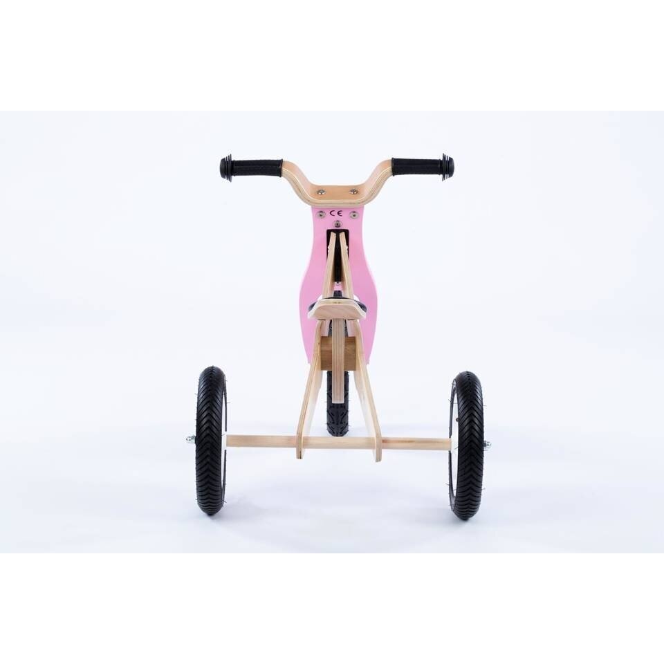Балансовый велосипед 2in1  MOOVKEE JANE  Natural Wood/Sweet Pink 3