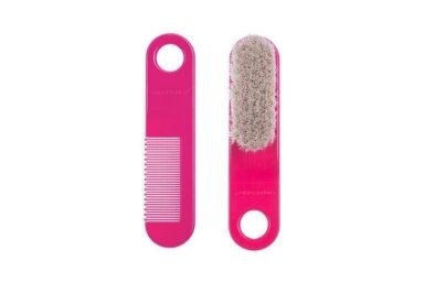 Brush and Comb with Soft Natural Bristles Canpol 2/424 Pink Brush and Comb with Soft Natural Bristles Canpol 2/424 Pink