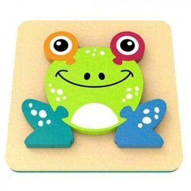 Minkšta EVA Edukacinė dėlionė FROG