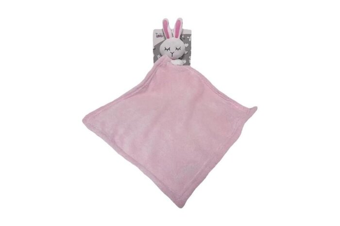 Security Blanket - Towel Tulilo MILUS RABBIT Pink Security Blanket - Towel Tulilo MILUS RABBIT Pink