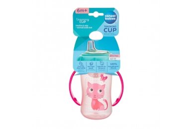 Training Cup Silicon Spout CUTE ANIMALS 56/512 Pink 3 Training Cup Silicon Spout CUTE ANIMALS 56/512 Pink 3