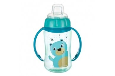 Training Cup Silicon Spout Canpol CUTE ANIMALS 56/512 Turquoise