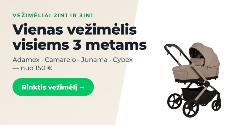Vežimėliai 2in1 ir 3in1