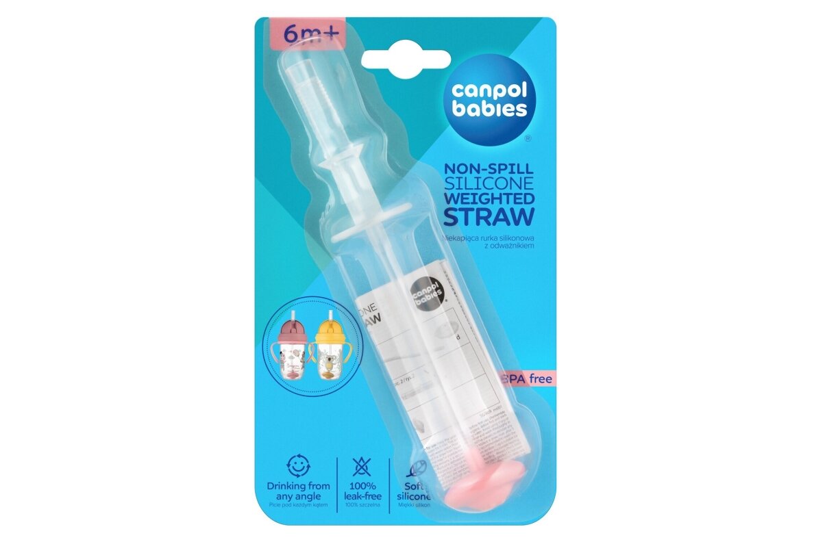 Canpol babies non-spill silicone weighted straw Canpol 56/609 5 Canpol babies non-spill silicone weighted straw Canpol 56/609 5