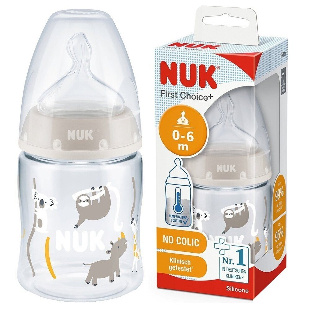 NUK buteliukas First Choice+, 150 ml NO COLIC, 0-6 m NUK buteliukas First Choice+, 150 ml NO COLIC, 0-6 m