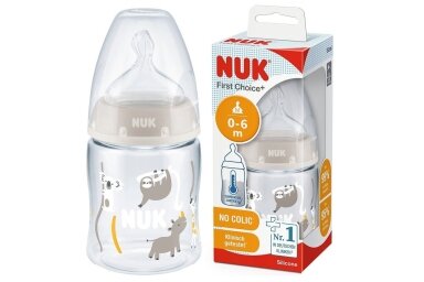 NUK Baby Bottle First Choice+, 150 ml NO COLIC, 0-6 m