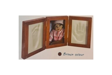 Photo frame with baby imprint MEMORIES FACTORY, Brown Photo frame with baby imprint MEMORIES FACTORY, Brown