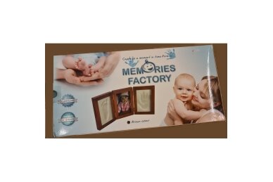 Photo frame with baby imprint MEMORIES FACTORY, Brown 1 Photo frame with baby imprint MEMORIES FACTORY, Brown 1