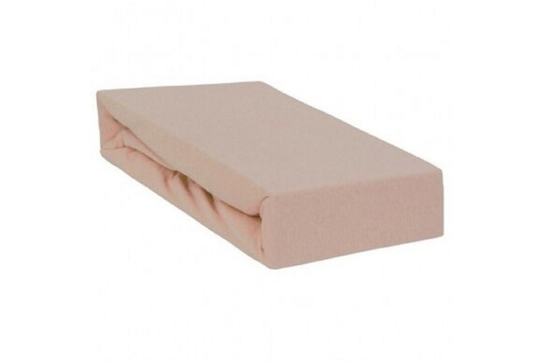 Jersey fitted sheet with elastic band 60 Brown