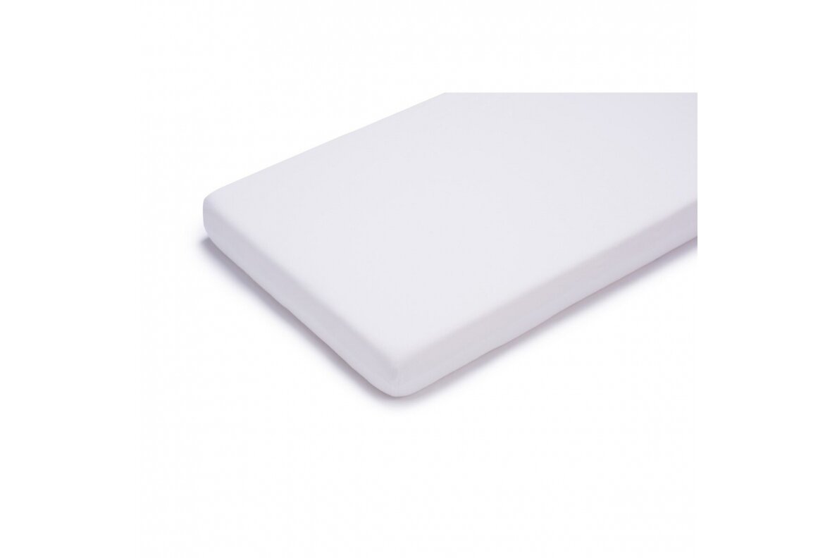 Waterproof & breathable fitted sheet JERSEY 80 White Waterproof & breathable fitted sheet JERSEY 80 White
