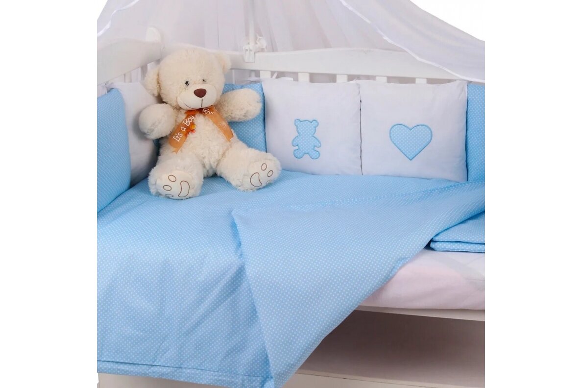 Bedding 7 pieces Amarobaby KROCHA Blue 2 Bedding 7 pieces Amarobaby KROCHA Blue 2