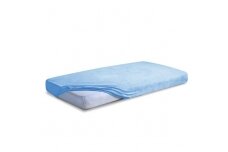Jersey fitted sheet with elastic band 60 Blue
