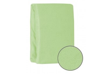 Frotte fitted sheet with elastic band 70 Green