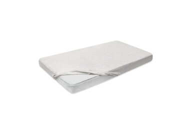 Waterproof & breathable fitted sheet JERSEY 60 White