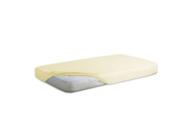 Waterproof & breathable fitted sheet JERSEY, 70 Ecru