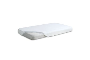Waterproof & breathable fitted sheet JERSEY, 70 White Waterproof & breathable fitted sheet JERSEY, 70 White