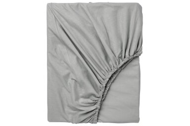 Waterproof & breathable fitted sheet JERSEY 75x125 Grey