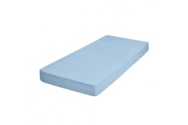 Waterproof & breathable fitted sheet  JERSEY 80 Blue