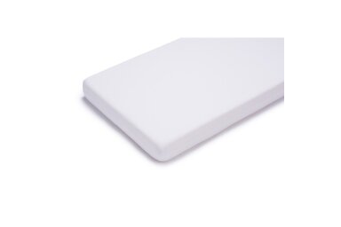 Waterproof & breathable fitted sheet  JERSEY 80 White