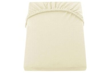Jersey fitted sheet with elastic band Ecru Ø 75 Ecru