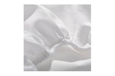 Jersey fitted sheet with elastic band Ø 75 White