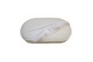 Jersey fitted sheet with elastic band 75x125 White