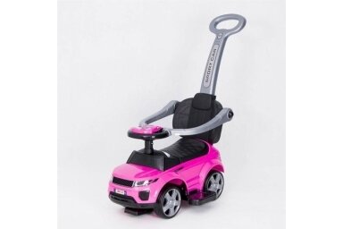 Ride-On Car with Push Bar 614R Pink Ride-On Car with Push Bar 614R Pink
