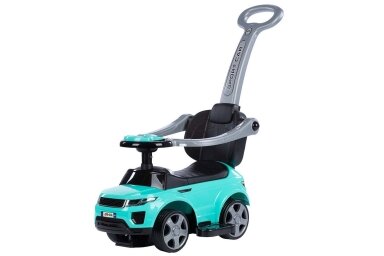 Ride-On Car with Push Bar 614R Turquoise Ride-On Car with Push Bar 614R Turquoise