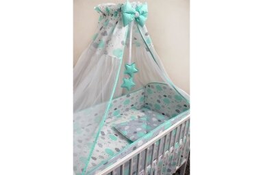 Bedding 6 pieces Ankras CLOUDS Mint