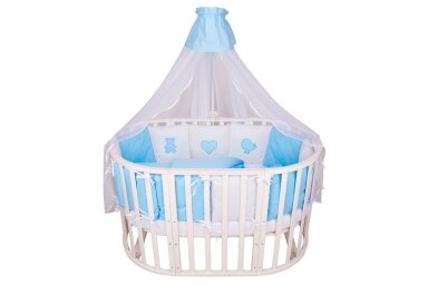 Bedding 7 pieces Amarobaby KROCHA Blue Bedding 7 pieces Amarobaby KROCHA Blue